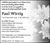 eine Anzeige
